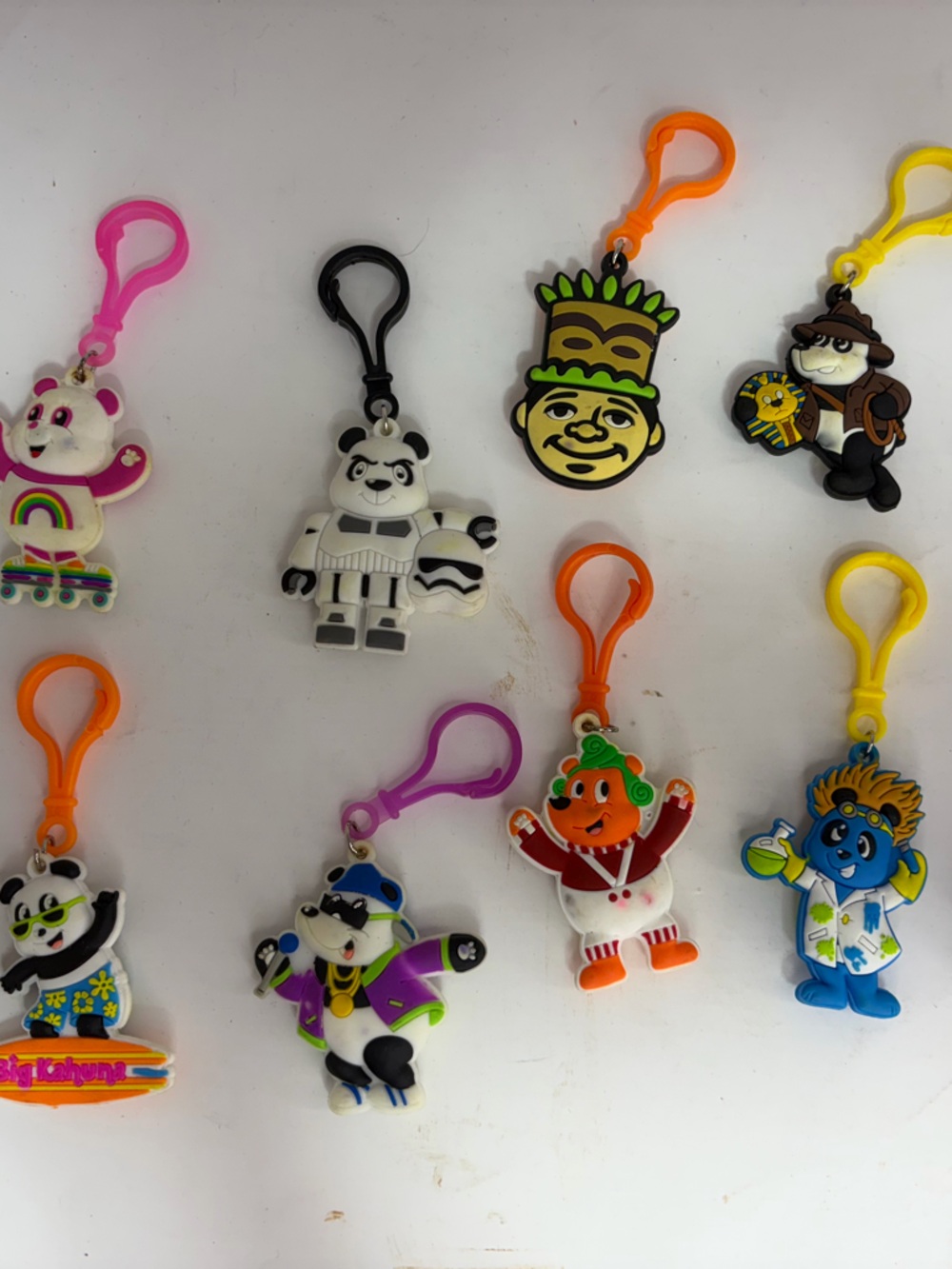Lot of 11 Big Kahuna Keychain Bear Figures